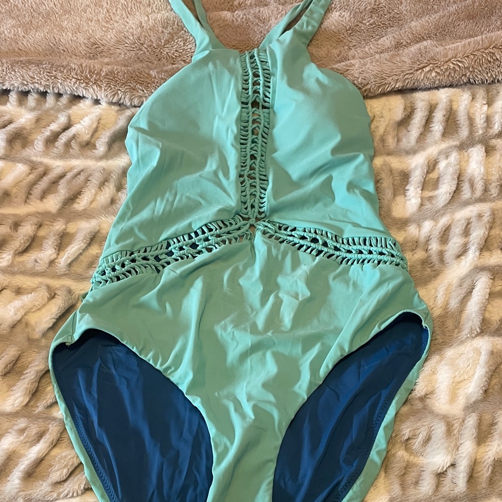 Light Blue One Piece Swimsuit